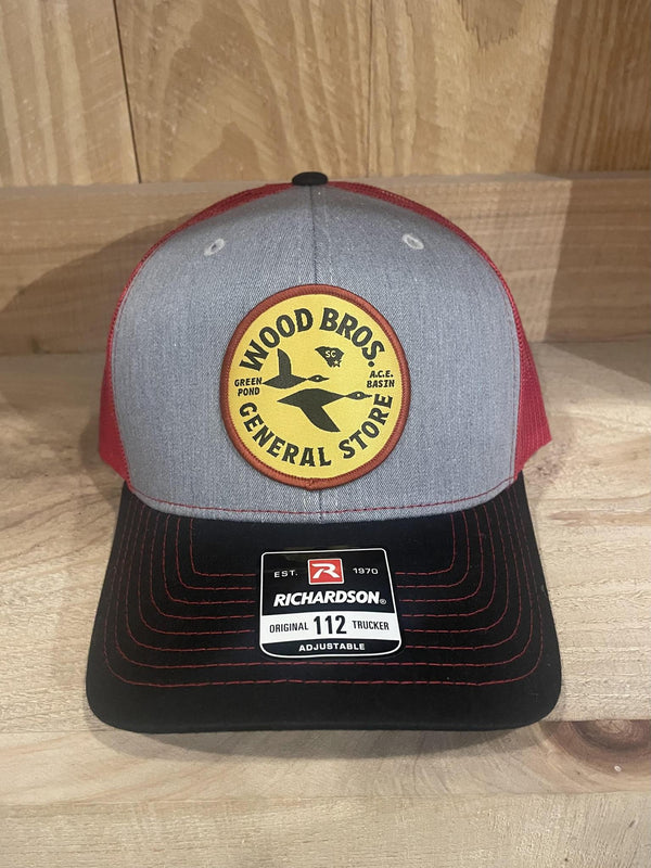 HAT GRAY YELLOW ROUND PATCH