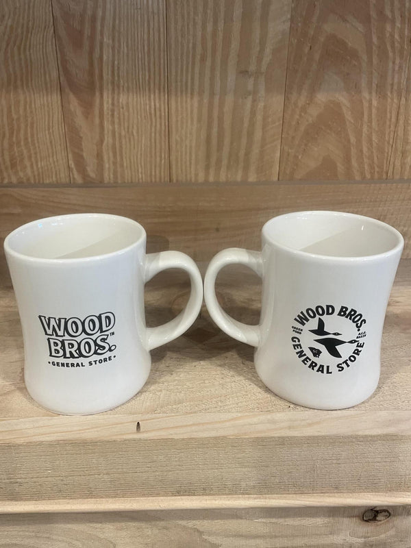MUG DINER 14 OZ BLACK LETTERS