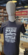 SHIRT BLACK WITH WHITE STACKED LOGO