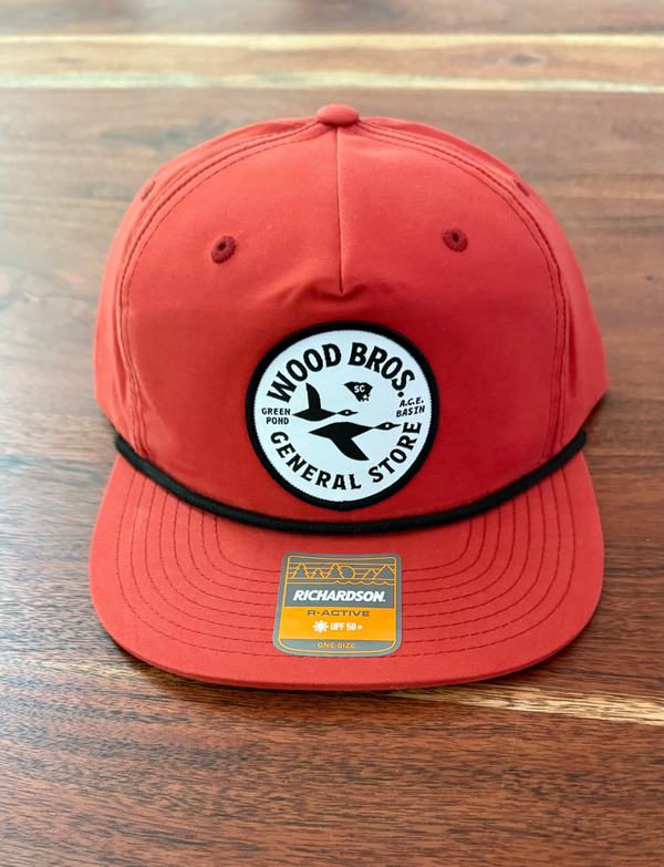 Orange Hat White Patch