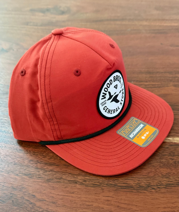 Orange Hat White Patch