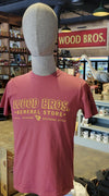 SHIRT CRIMSON WITH YELLOW LOGO
