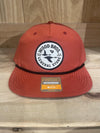 HAT ORANGE WHITE ROUND PATCH