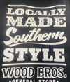 SHIRT BLACK WITH WHITE STACKED LOGO